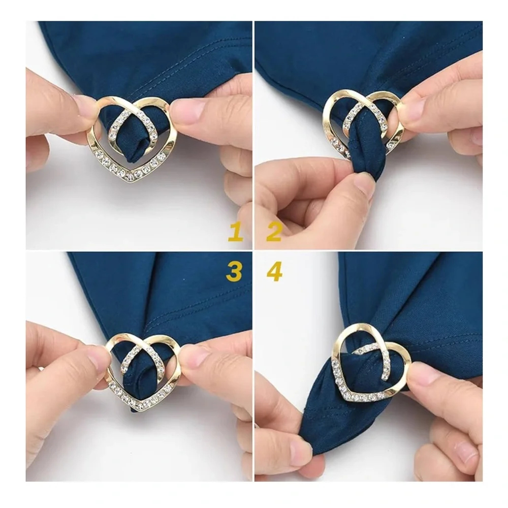🆕 20 Pcs Scarf Ring and Slides for Scarves, Scarf Rings Clip Pin T Shirt